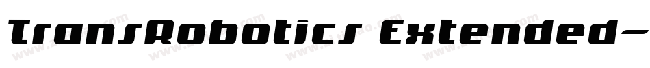 TransRobotics Extended字体转换